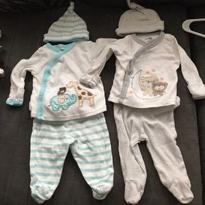 Two newborn outfits